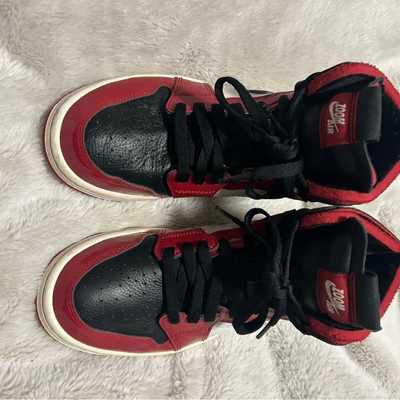 Nike Air Jordon Shoes - Stylish Red and Black Women's Sneakers